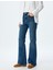 Ispanyol Paça Normal Bel Skinny Fit Düğmeli Kot Pantolon - Flare Jean 3