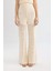 Wide Leg Geniş Paça Kroşe Astarlı Triko Pantolon C8622AX24SM 1