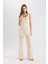 Wide Leg Geniş Paça Kroşe Astarlı Triko Pantolon C8622AX24SM 2