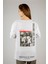 Woxxo Dreams Are For Real Baskılı Unisex Oversize T-Shirt -Beyaz Lycralı Modal/pamuk 1