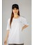 Woxxo Humanity Baskılı Unisex Oversize T-Shirt -Beyaz Lycralı Modal/pamuk 4
