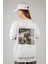 Woxxo More Money More Problems Baskılı Unisex Oversize T-Shirt -Beyaz Lycralı Modal/pamuk 1
