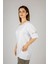 Woxxo More Money More Problems Baskılı Unisex Oversize T-Shirt -Beyaz Lycralı Modal/pamuk 3