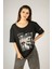 Woxxo Queens D'ont Compete Unisex Oversize T-Shirt -Siyah Lycralı Modal/pamuk 2