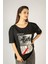 Woxxo The Worst Past Builds Up The Best Future Baskılı Unisex Oversize T-Shirt -Siyah Lycralı Modal/pamuk 1