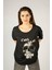 Woxxo Fake News Baskılı Unisex Oversize T-Shirt -Siyah Lycralı Modal/pamuk 1