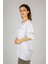 Woxxo Glow From The World They Left You In Baskılı Unisex Oversize T-Shirt -Beyaz Lycralı Modal/pamuk 2