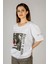 Woxxo Reality Is Wrong Baskılı Unisex Oversize T-Shirt -Beyaz Lycralı Modal/pamuk 2