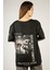 Woxxo Queens D'ont Compete Unisex Oversize T-Shirt -Siyah Lycralı Modal/pamuk 1