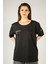 Woxxo Queens D'ont Compete Unisex Oversize T-Shirt -Siyah Lycralı Modal/pamuk 3