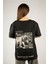 Woxxo More Money More Problems Baskılı Unisex Oversize T-Shirt -Siyah Lycralı Modal/pamuk 1