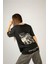 Woxxo More Money More Problems Baskılı Unisex Oversize T-Shirt -Siyah Lycralı Modal/pamuk 2