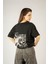 Woxxo More Money More Problems Baskılı Unisex Oversize T-Shirt -Siyah Lycralı Modal/pamuk 3
