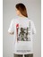 Woxxo Act Or Forget Baskılı Unisex Oversize T-Shirt -Beyaz Lycralı Modal/pamuk 1