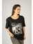 Woxxo More Money More Problems Baskılı Unisex Oversize T-Shirt -Siyah Lycralı Modal/pamuk 2
