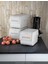 3'lü Set Organizer Erzak Kutusu Bpa Free Saklama Kutusu Soğanlık Sebzelik Sepet Gri 8 Lt x 3 3