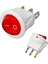Yuvarlak Işıklı Anahtar On-Off 3p Beyaz Kasa (Ic-131b) (4887) 1