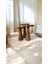 Wood Ahşap 3’lü Set Fitilli Mantar Yan Sehpa Modern Fiskos / Açık Ceviz Renk / Zigon Sehpa Vernikli 3