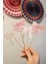 Pembe Fiyonk Tema Kürdan Süsleri Cupcake Süsleri Lüks Büyük Boy 10LU Paket 1