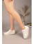 Luxora Lastik Bağcıklı Dantel Sneakers Beyaz 1