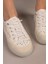 Luxora Lastik Bağcıklı Dantel Sneakers Beyaz 5