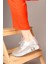 Fluff Lazerli Taşlı Bağcıklı Sneakers Gümüş 1