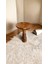 Wood Wooden Ahşap Tekli Mantar Yan Sehpa Modern Açık Ceviz Renk Fiskos 1
