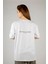 Woxxo Show Me Your Code Baskılı Unisex Oversize T-Shirt -Beyaz Lycralı Modal/pamuk 4