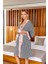 24594 Kadın Çizgili Çizgili Kimono Sabahlık 1