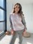 24068 Kadın Pembe Baklava Desen Polar Pijama Takımı 1