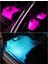 12 LED Ayak Altı LED Lamba Kumandalı Sese Duyarlı Rgb Araç Içi Aydınlatma Çakmaklık Girişli 4