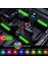 12 LED Ayak Altı LED Lamba Kumandalı Sese Duyarlı Rgb Araç Içi Aydınlatma Çakmaklık Girişli 5