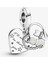 Kediler ve Kalpler Gümüş Sallantılı Charm NUR-CH00009 1