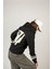 Humanity Fermuarlı Kapüşonlu Unisex Sweatshirt - Siyah Street Baskılı 2