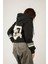 Wake Up Fermuarlı Kapüşonlu Unisex Sweatshirt - Siyah Street Baskılı 2