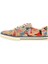 Kadın Vegan Deri Çok Renkli Sneakers - Hi Fish Tasarım 3