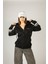 Privacy The New Secrecy Fermuarlı Kapüşonlu Unisex Sweatshirt - Siyah Street Baskılı 3