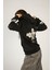 Aliens Fermuarlı Kapüşonlu Unisex Sweatshirt - Siyah Street Baskılı 2