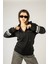 Aliens Fermuarlı Kapüşonlu Unisex Sweatshirt - Siyah Street Baskılı 3
