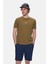 Fabıo Açık Pembe Bisiklet Yaka Baskılı Standard Fit Erkek Tshirt 1