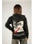 The Worst Past Builds Up The Best Future Fermuarlı Kapüşonlu Unisex Sweatshirt - Siyah Street Baskılı 1