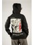 I Want The Whole World On Nothing Fermuarlı Kapüşonlu Unisex Sweatshirt - Siyah Street Baskılı 1