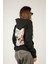 I Want The Whole World On Nothing Fermuarlı Kapüşonlu Unisex Sweatshirt - Siyah Street Baskılı 2