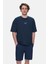 Sınclaır Beyaz Nakışlı Bisiklet Yaka Baskılı Standard Fit Erkek Tshirt 1