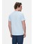Harper Gök Mavi Bisiklet Yaka Nakışlı Standard Fit Erkek Tshirt 3