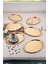 6 Adet Paslanmaz Çelik Oval Dalgalı Sade Kahve ve Sunum Tepsisi 20 cm x 25 cm 4