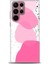Samsung Galaxy S24 Ultra Kılıf Hd Baskılı - Pembe Beyaz Siyah 1
