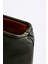 Kadın Haki Yeşil Deri Clutch El Çantası 6