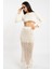 Rtd&vld Kadın Ajurlu Triko Etek Ekru 3