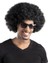 Siyah Kıvırcık Afro Bonus Peruk Parti Peruğu 2